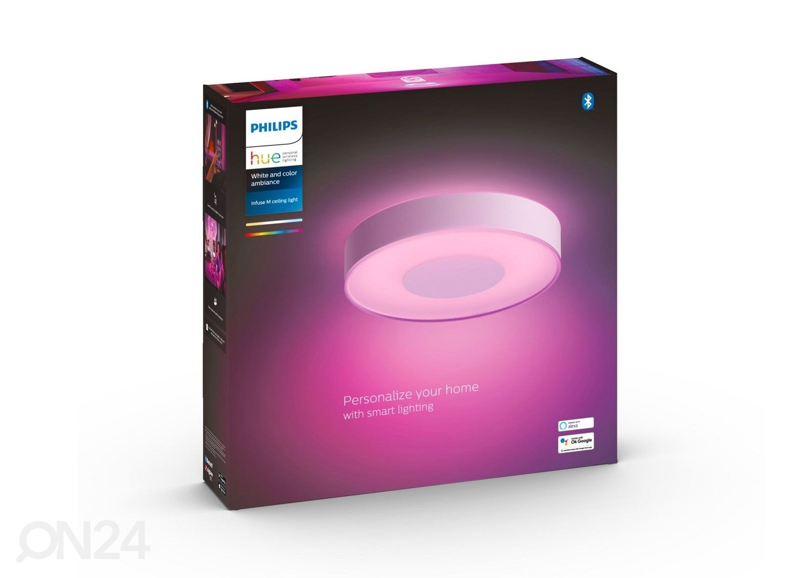 Hue White and Color ambiance Infuse M laevalgusti valge Ø 38,1 cm suurendatud