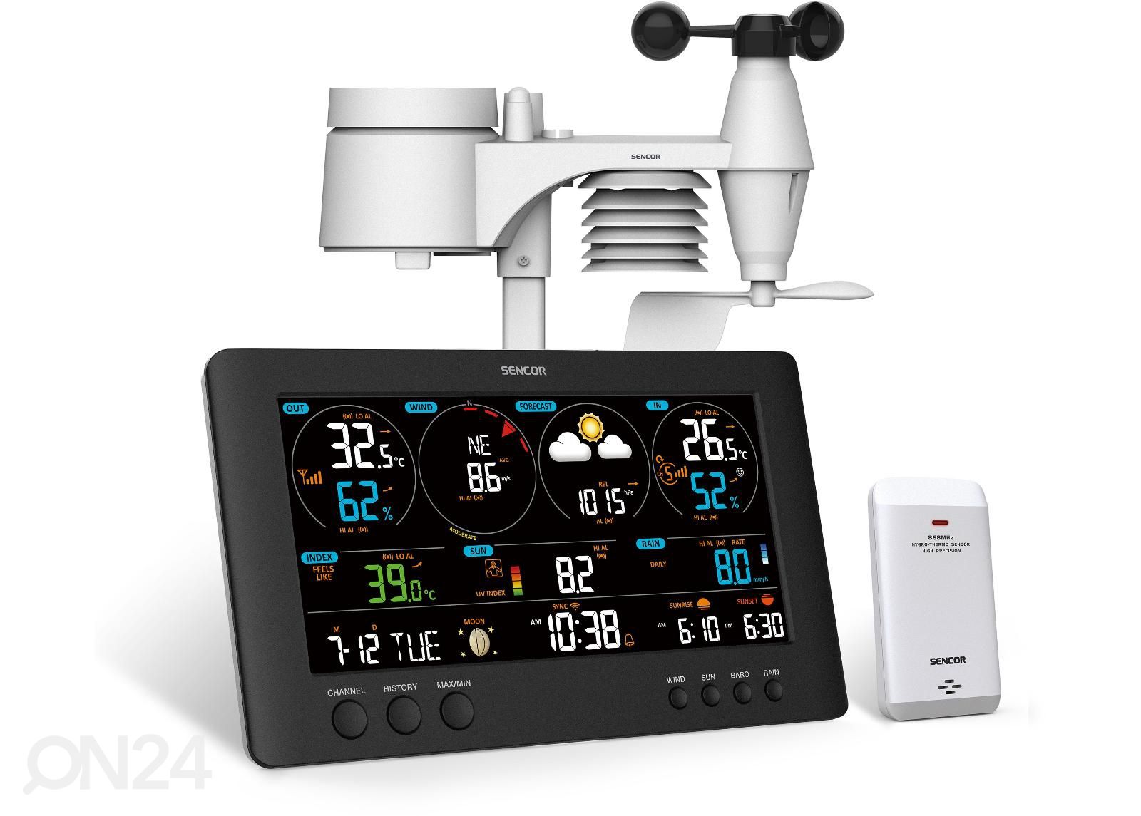 Ilmajaam Wifi Sencor SWS12500 suurendatud