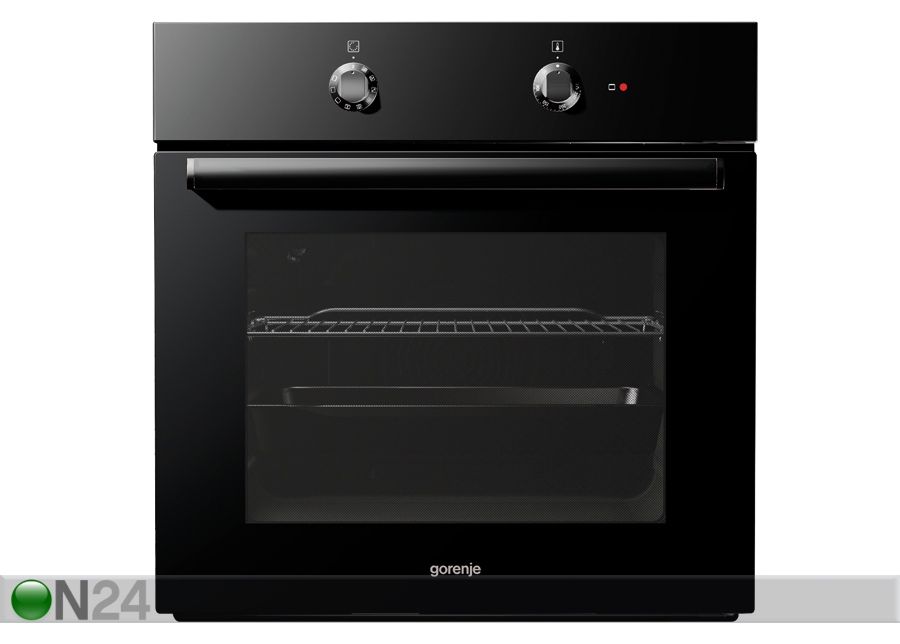 Integreeritav ahi Gorenje must suurendatud
