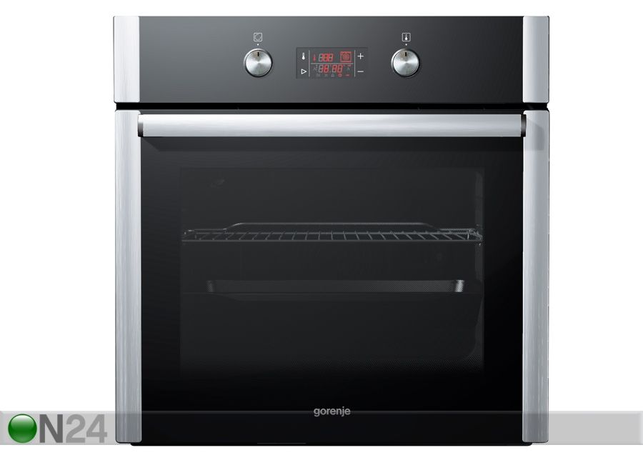 Integreeritav ahi Gorenje must/roostevaba suurendatud