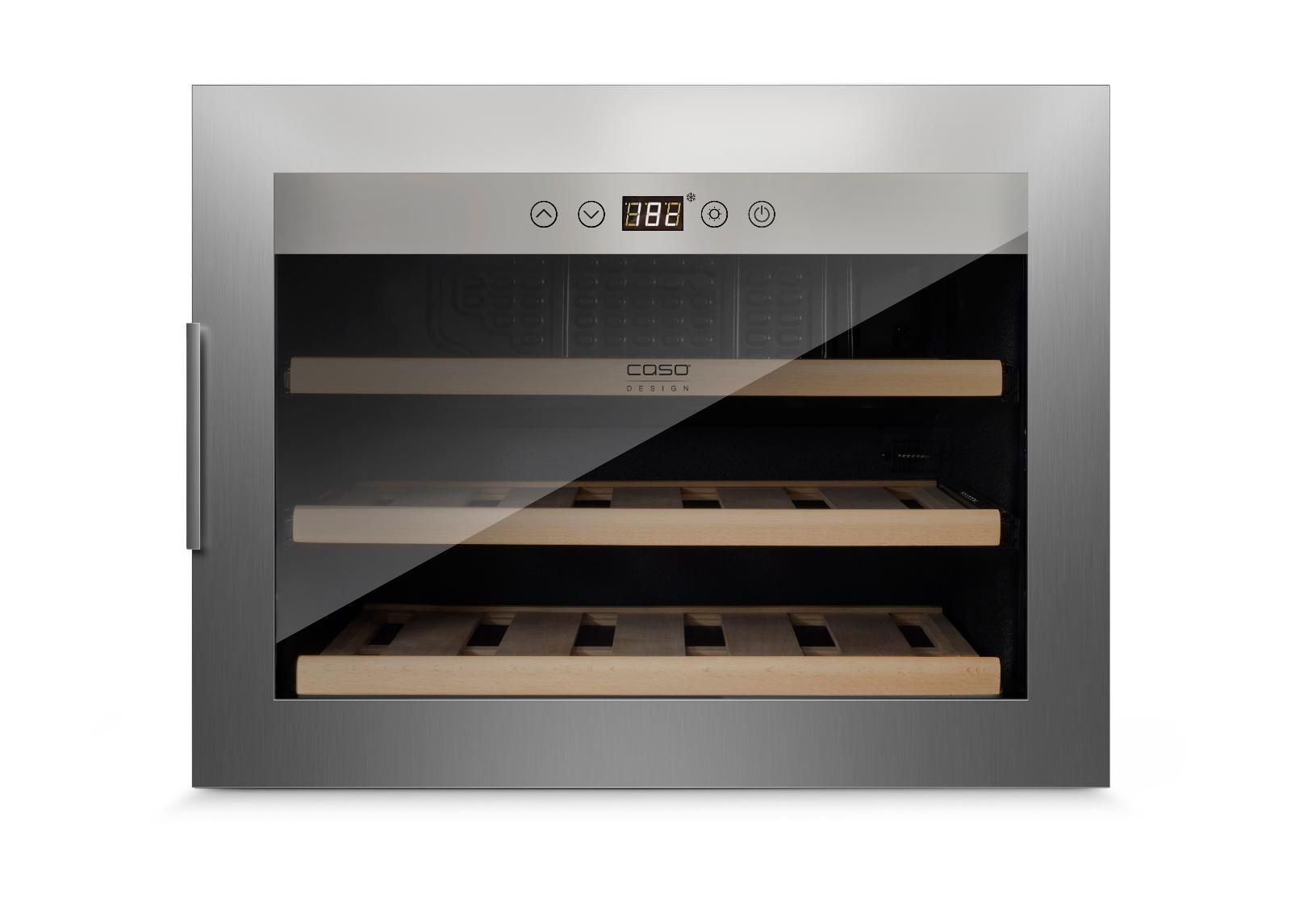 Integreeritav veinikülmik Caso WineSafe 18 EB INOX, 629 suurendatud