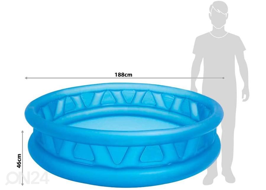 Intex täispuhutav bassein 188 x 46 cm suurendatud mõõdud