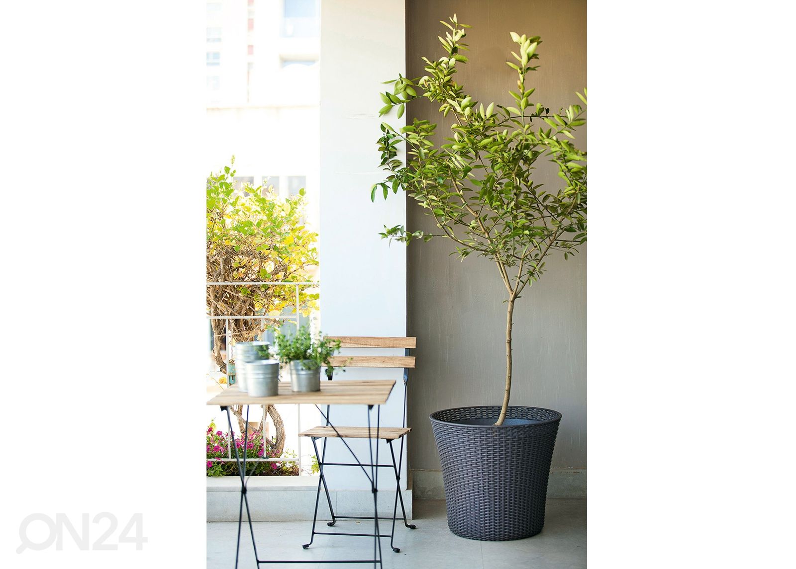 Istutuspott Keter Conic Planter 56L, anthracite suurendatud