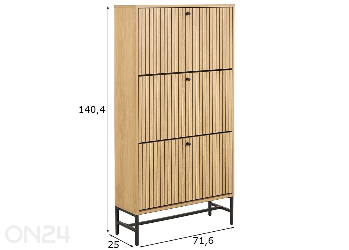 Jalanõudekapp Albany suurendatud mõõdud