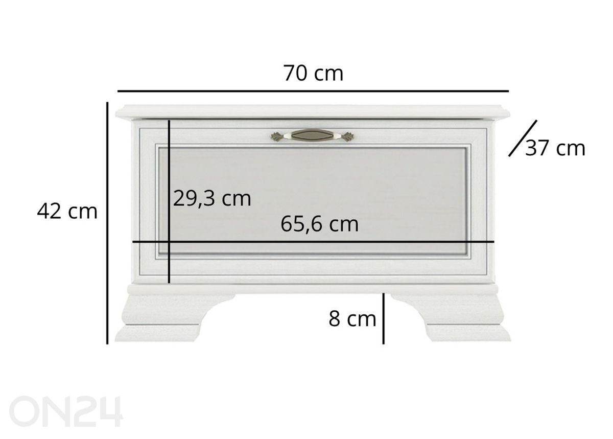 Jalanõudekapp Tiffany II suurendatud