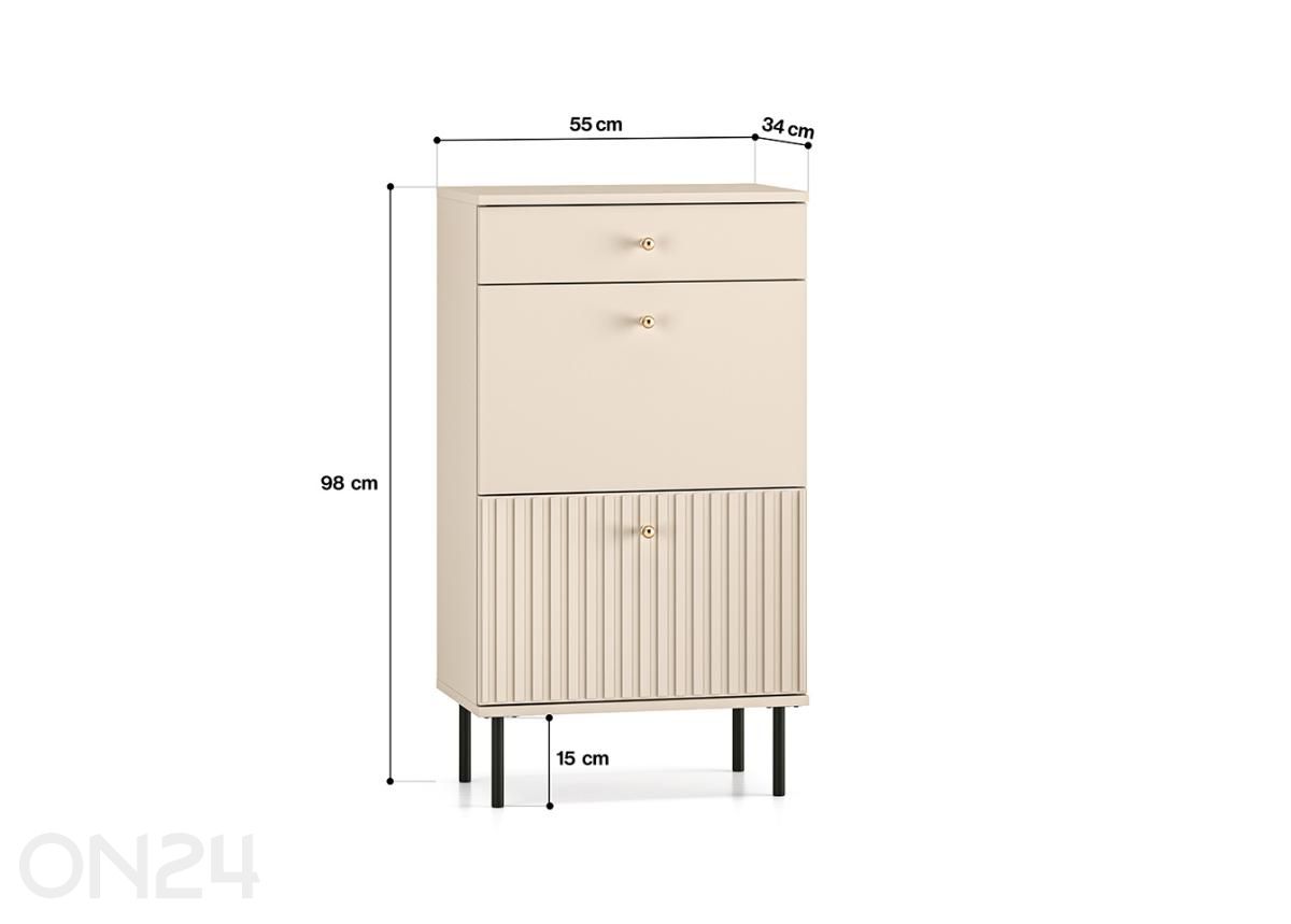 Jalatsikapp Sophie suurendatud mõõdud