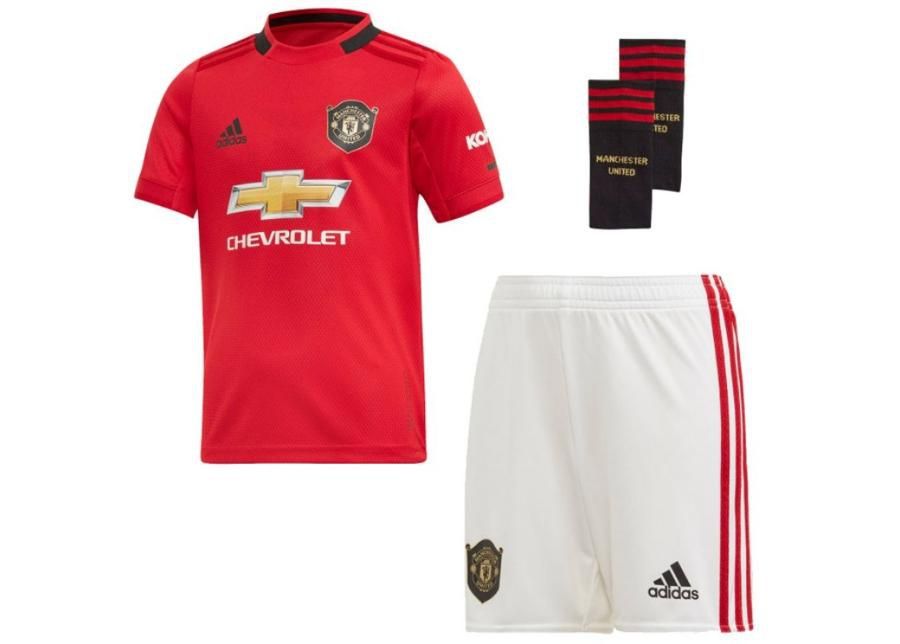 Jalgpalli komplekt lastele adidas Manchester United FC Home Mini JR DX8950 suurendatud