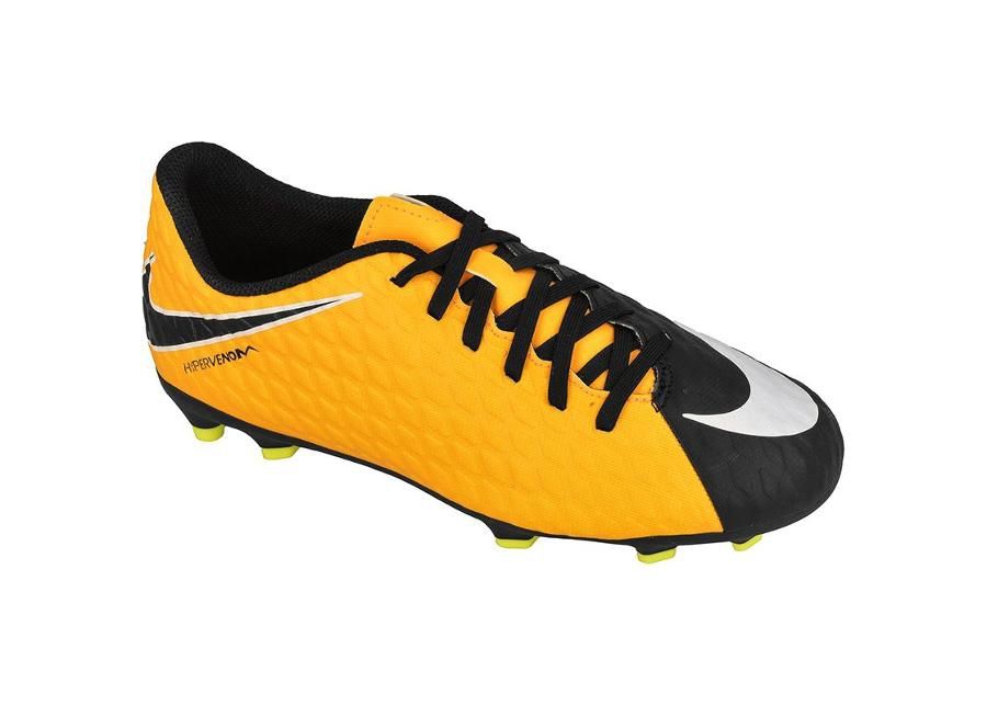 jalgpallijalanõud laste muru Nike Hypervenom Phade III FG Jr 852580-801 suurendatud