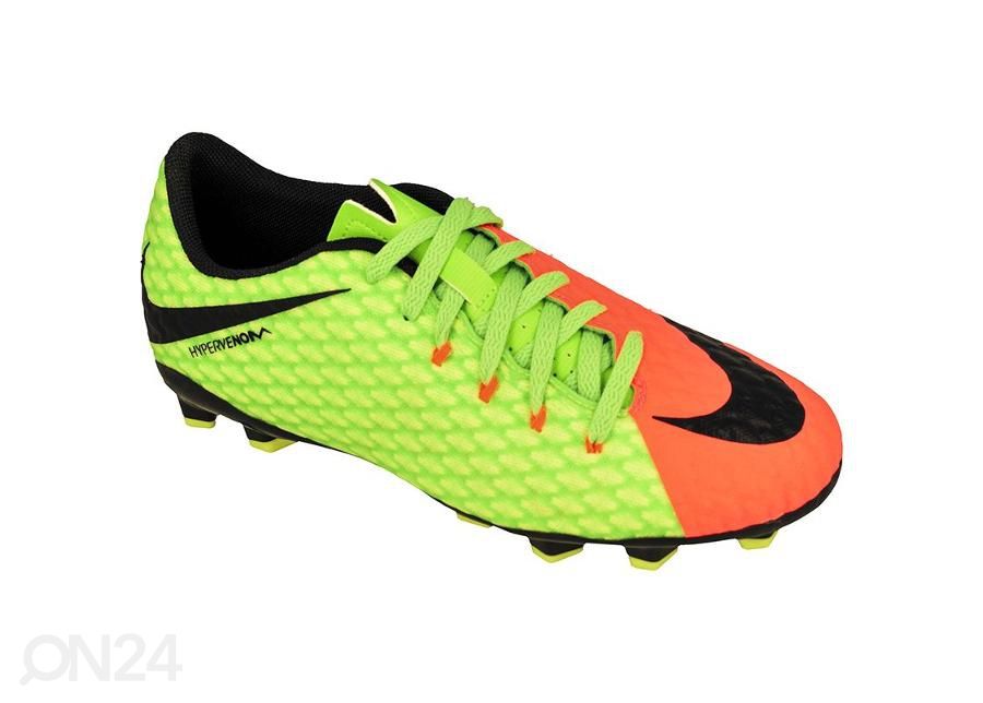 jalgpallijalanõud laste muru Nike Hypervenom Phelon III FG Jr 852595-308 suurendatud