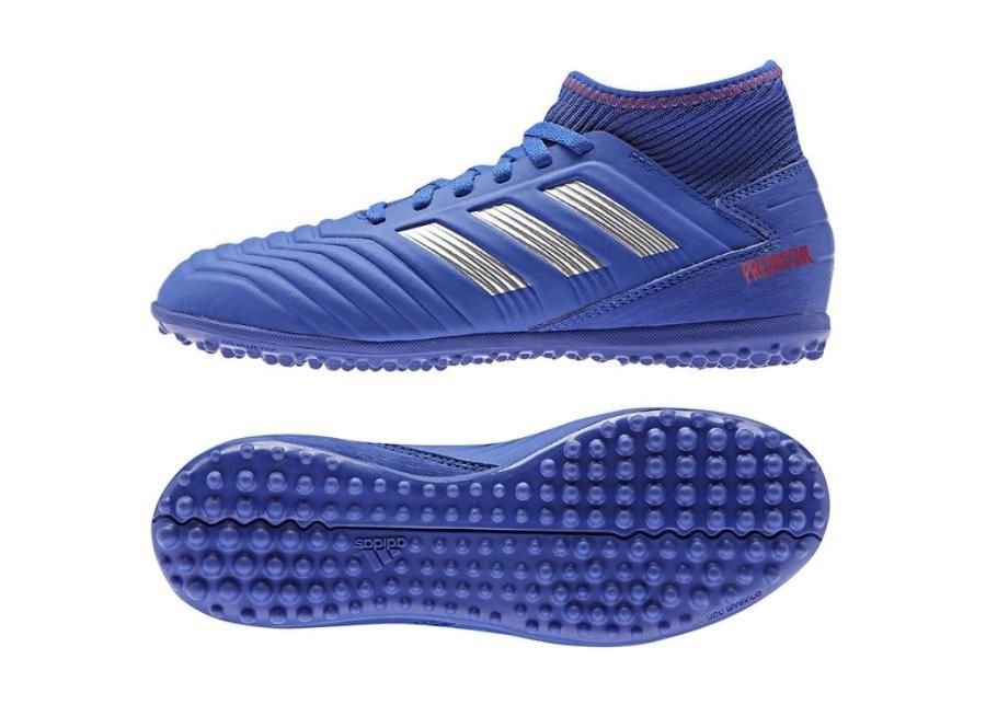 Jalgpallijalatsid lastele adidas Predator 19.3 TF JR CM8546 sinine suurendatud