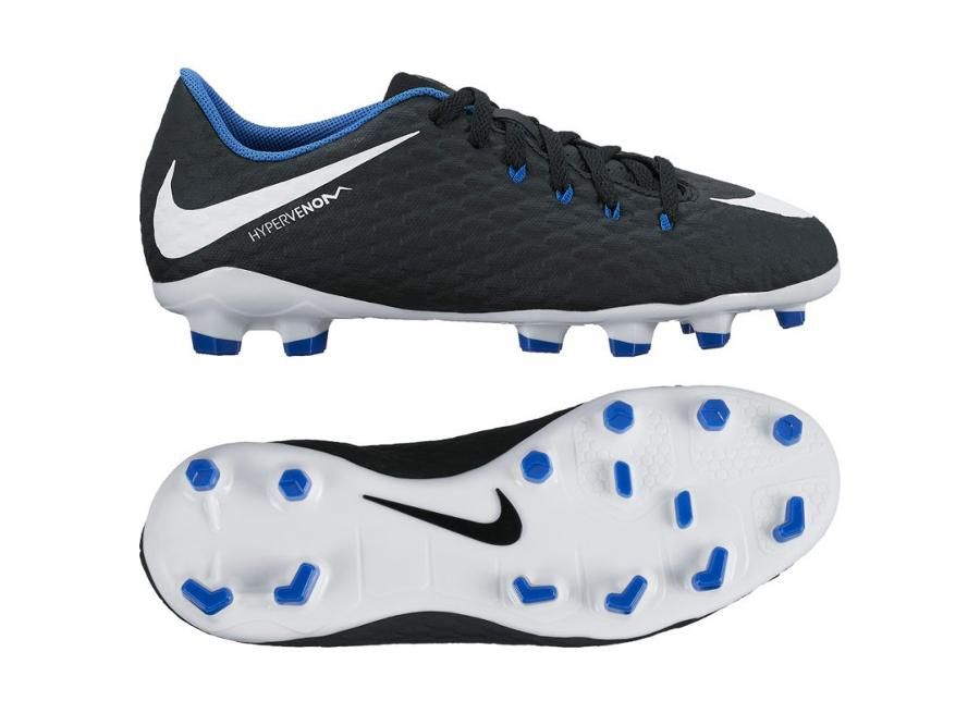 Jalgpallijalatsid lastele muru Nike HYPERVENOM PHELON III FG Jr 852595-002 suurendatud