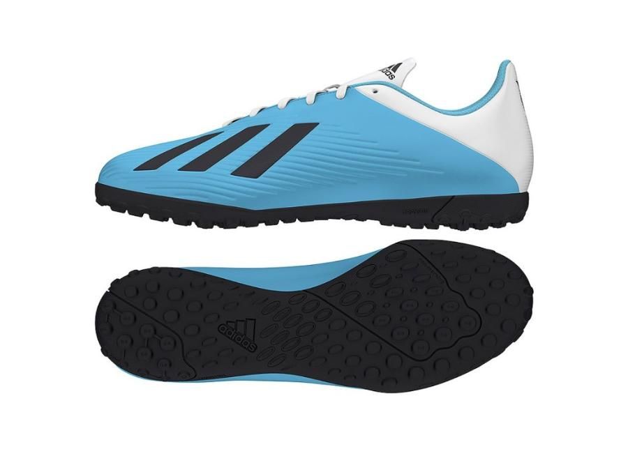 Jalgpallijalatsid meestele adidas X 19.4 TF M F35345 sinine suurendatud
