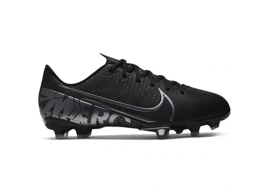 jalgpallijalatsid muru/kunstmuru lastele Nike Mercurial Vapor 13 Academy FG/MG JR AT8123 001 must suurendatud