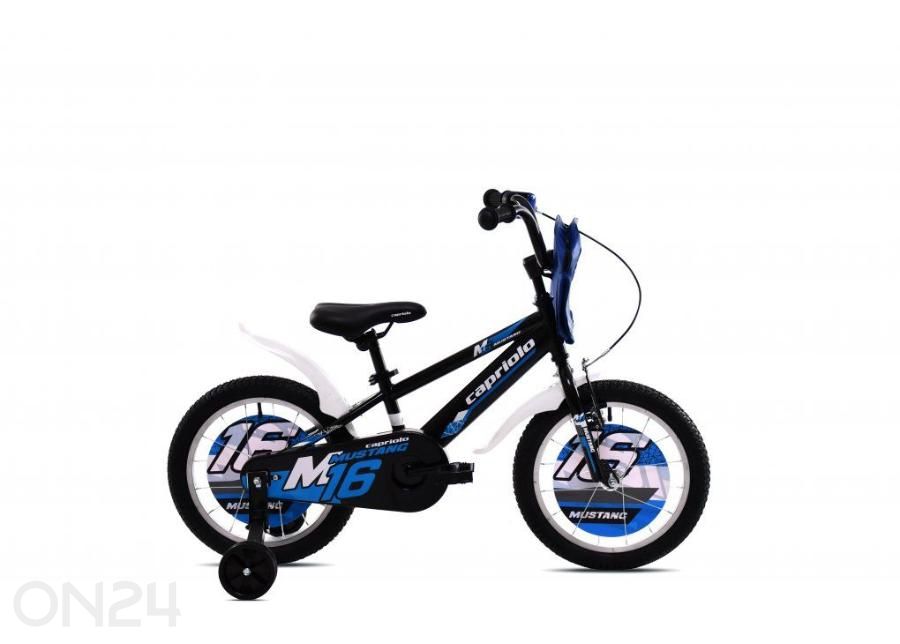 Jalgratas Mustang 16", must/sinine suurendatud
