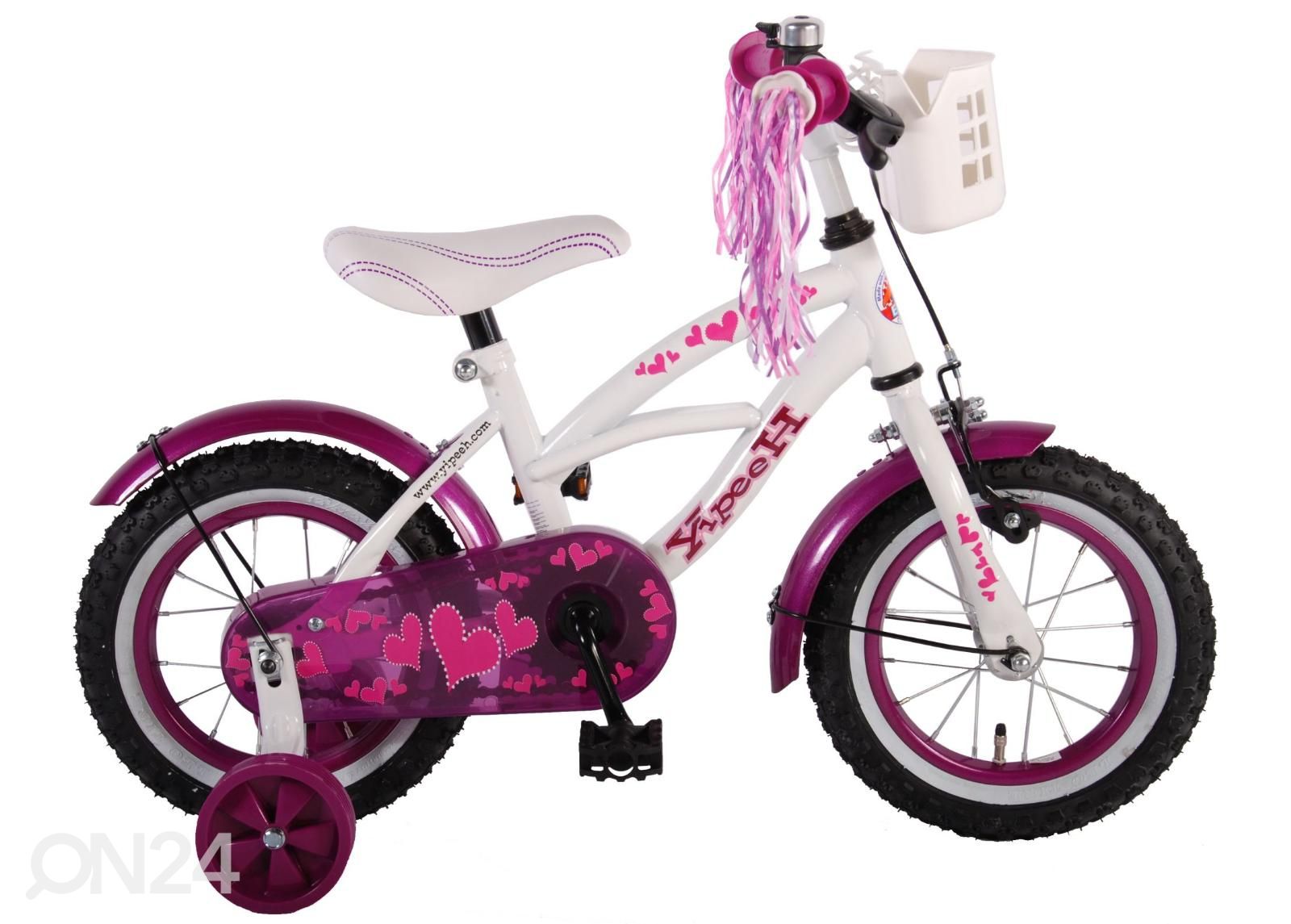Jalgratas tüdrukutele Heart Cruiser 12 tolli Yipeeh suurendatud