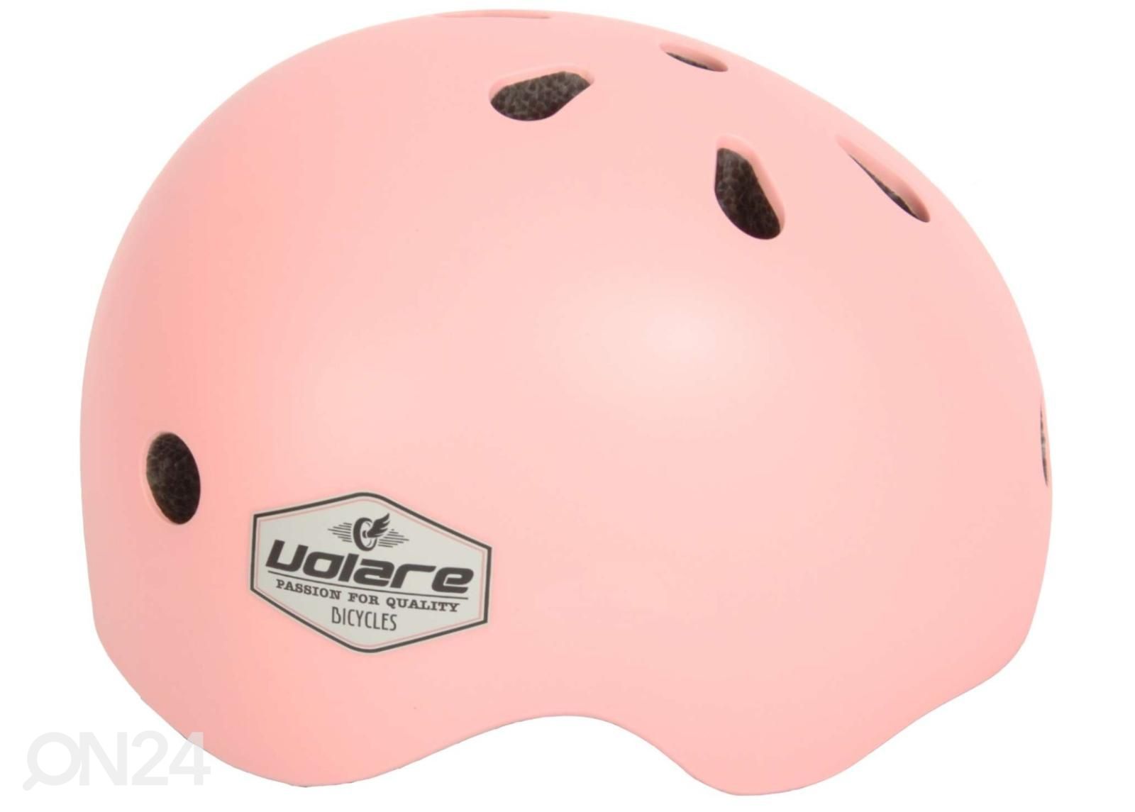 Jalgratta kiiver lastele heleroosa 45-51 cm suurendatud