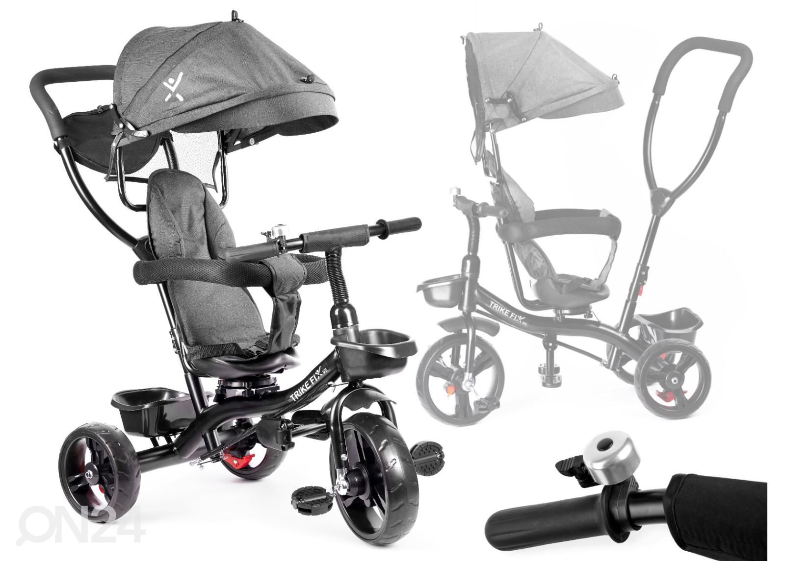 Jalutuskäru / kolmarattaline jalgratas Trike Fix Lite suurendatud