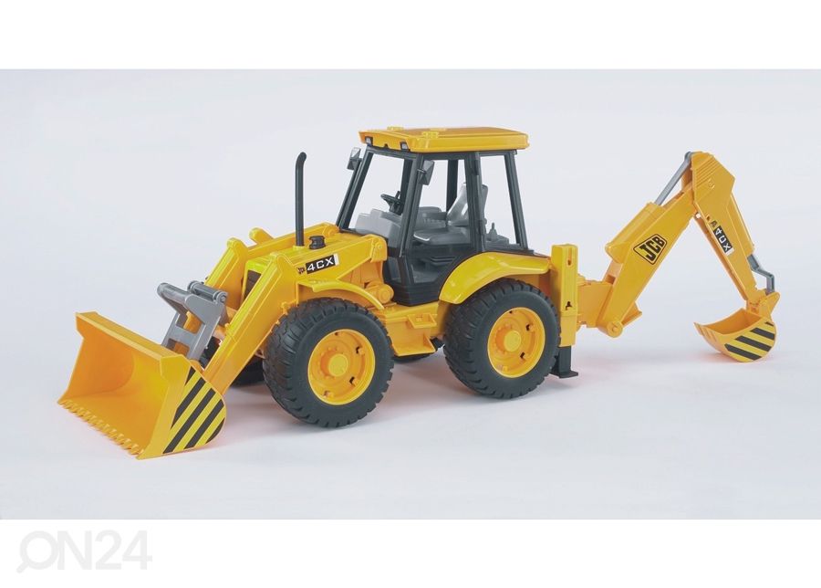 JCB 4CX traktor-ekskavaator 1:16 Bruder suurendatud