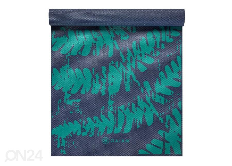 Joogamatt Gaiam Midnight Fern 4 mm suurendatud