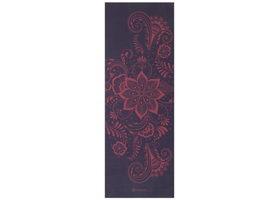 Joogamatt Gaiam Premium Auabergine Swirl suurendatud