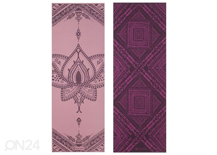 Joogamatt kahepoolne GAIAM 6 mm suurendatud