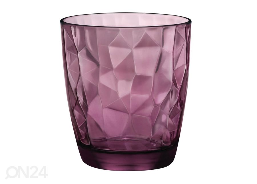 Joogiklaas Diamond lilla 39 cl, 3 tk suurendatud