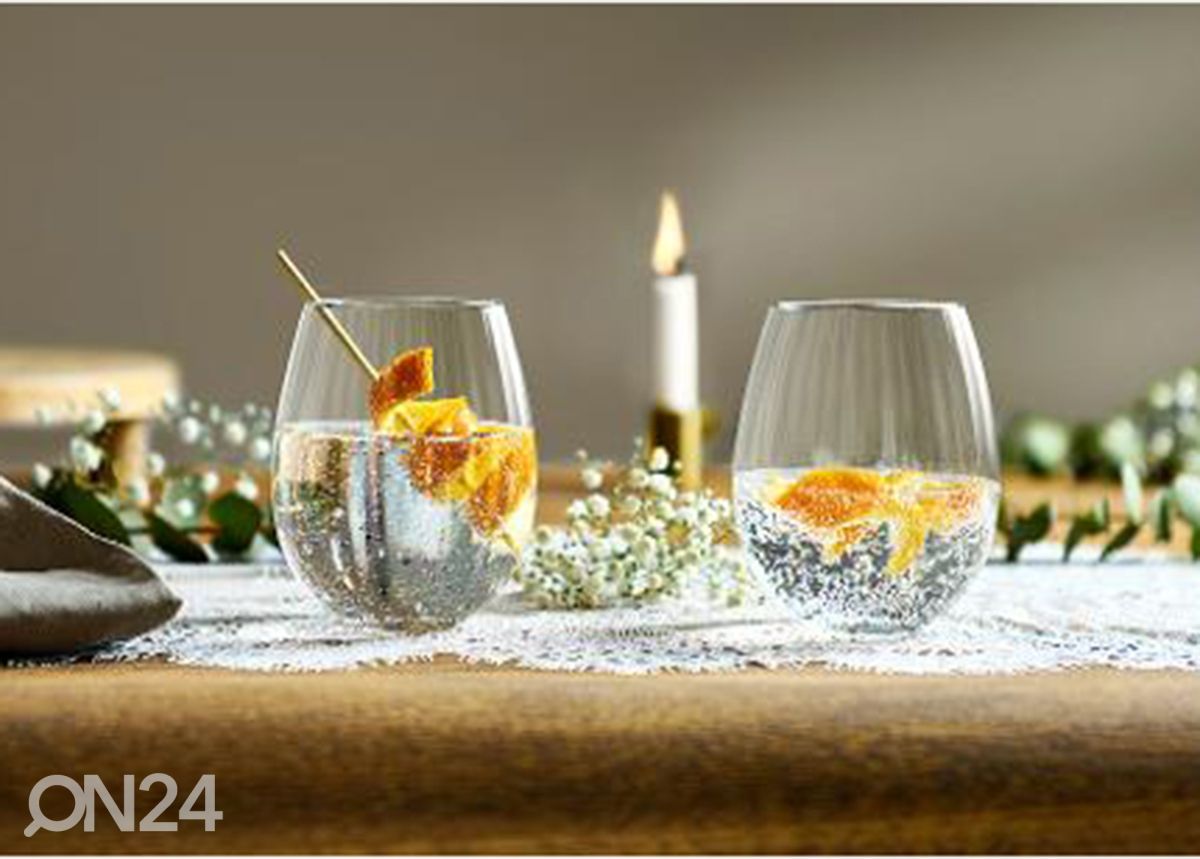 Joogiklaas Plisse 44 cl, 4 tk suurendatud