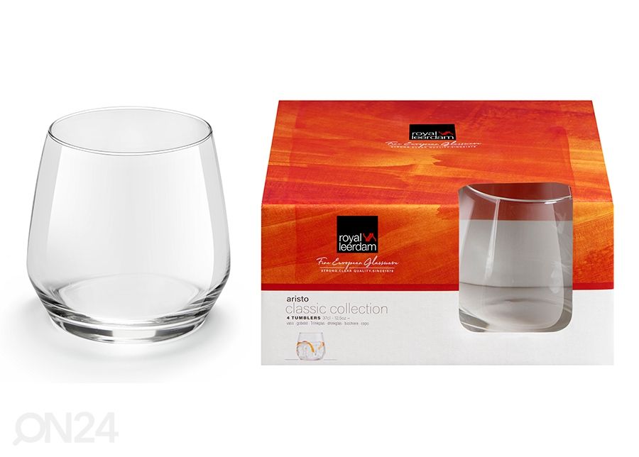 Joogiklaas Royal Leerdam Aristo 37 cl, 4 tk suurendatud