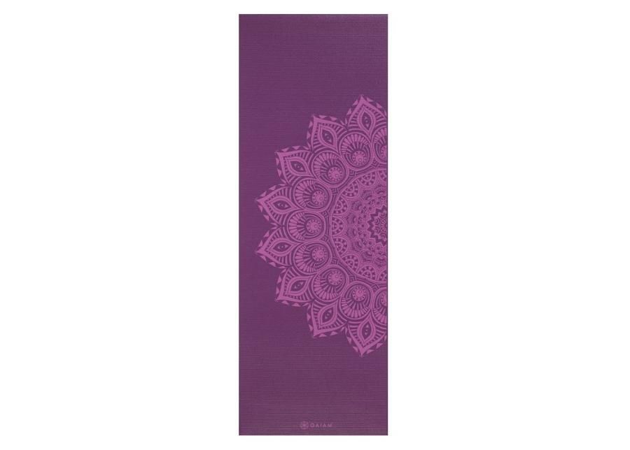Joogmatt lilla Mandala 6mm GAIAM suurendatud
