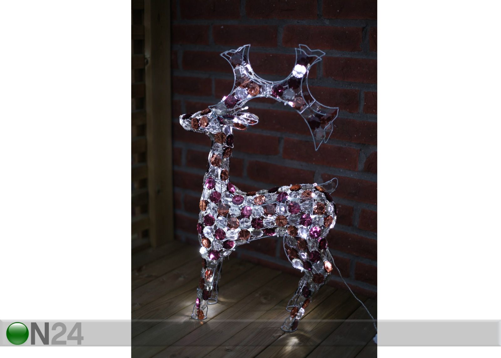Jõulukaunistus õue Reindeer 75cm suurendatud