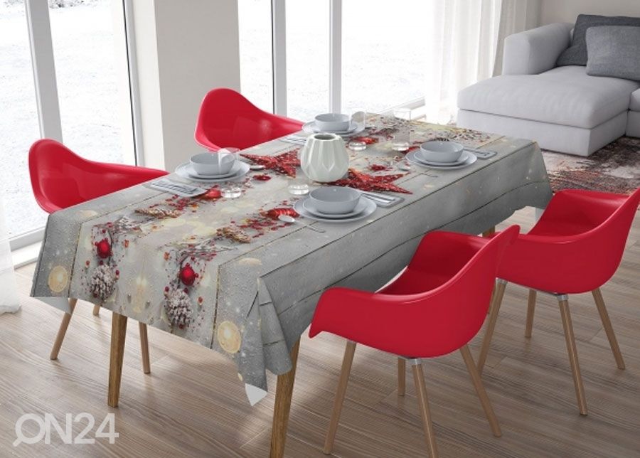 Jõululaudlina Red Star 145x210 cm suurendatud