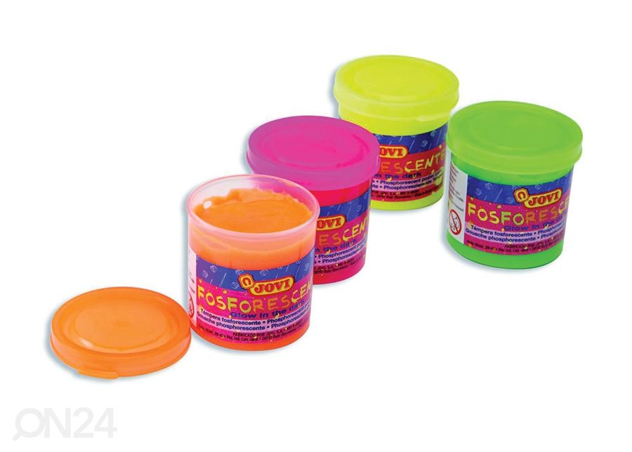 Jovi guaššvärvide komplekt, 4x55 ml, helendavad suurendatud
