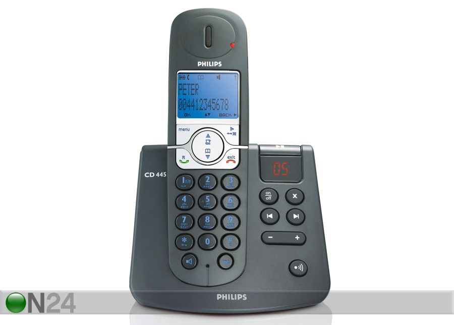 Juhtmeta lauatelefon Philips koos automaatvastajaga suurendatud