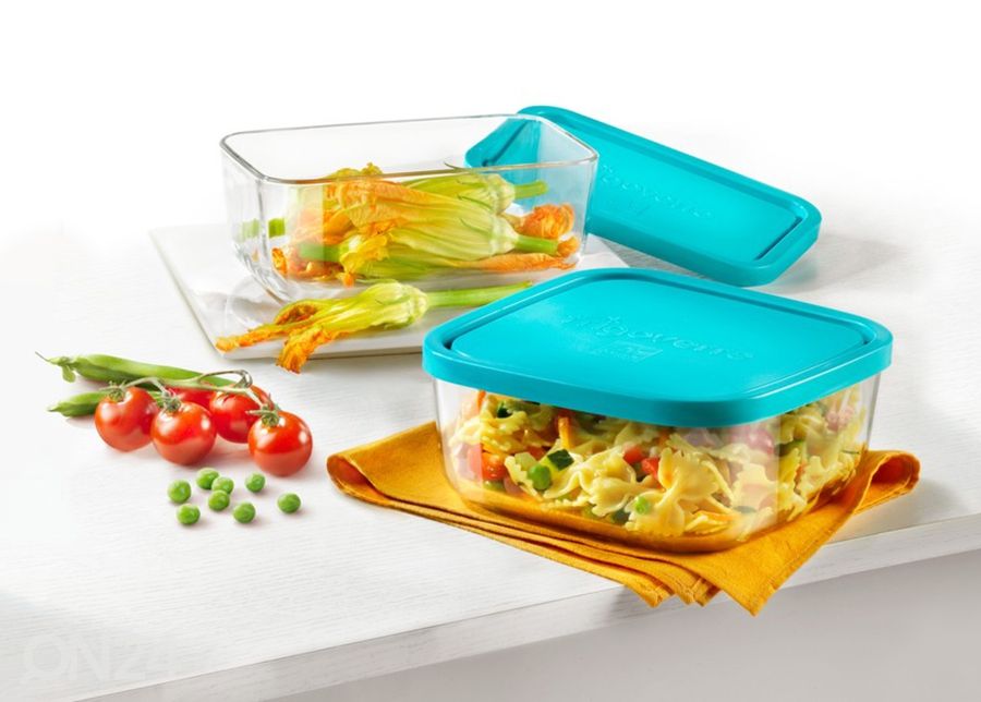 Kaanega klaaskauss Frigoverre 340 ml 10x10 cm, 2 tk suurendatud