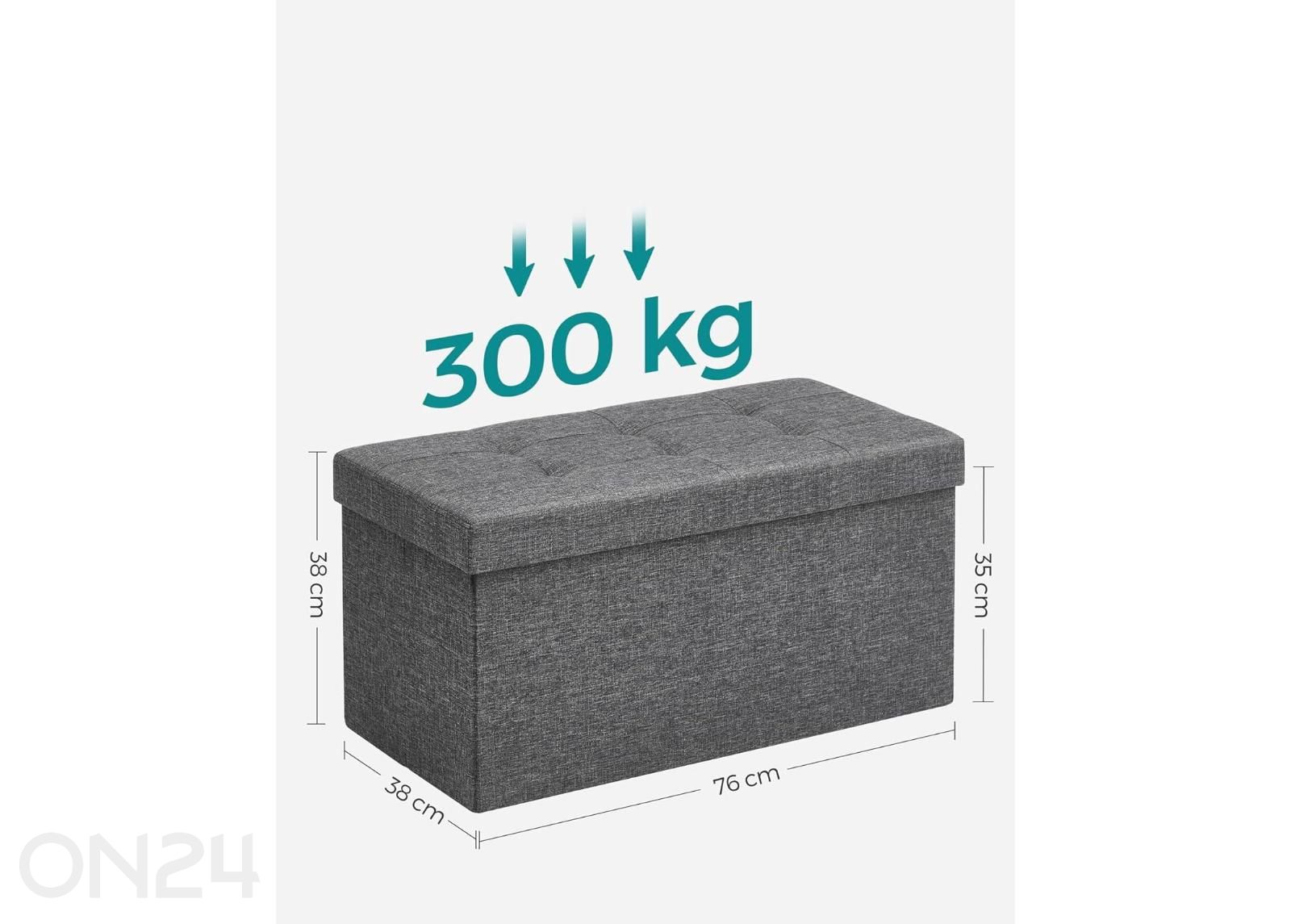 Kaanega tumba suurendatud mõõdud