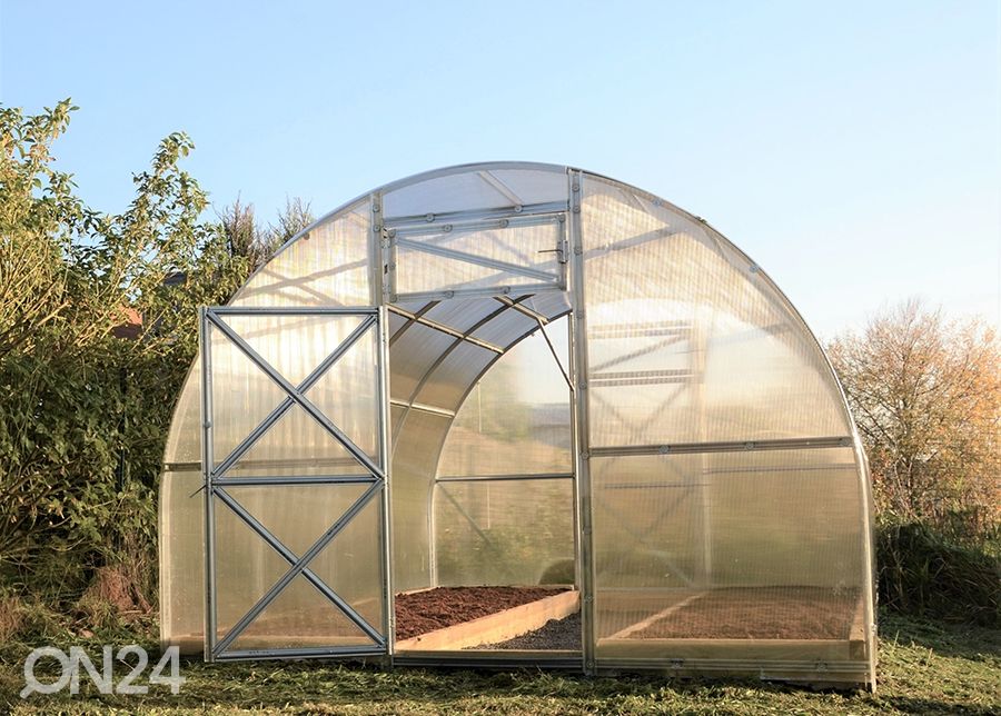 Kaarkasvuhoone Kerttu, 4 mm 3x6 m suurendatud