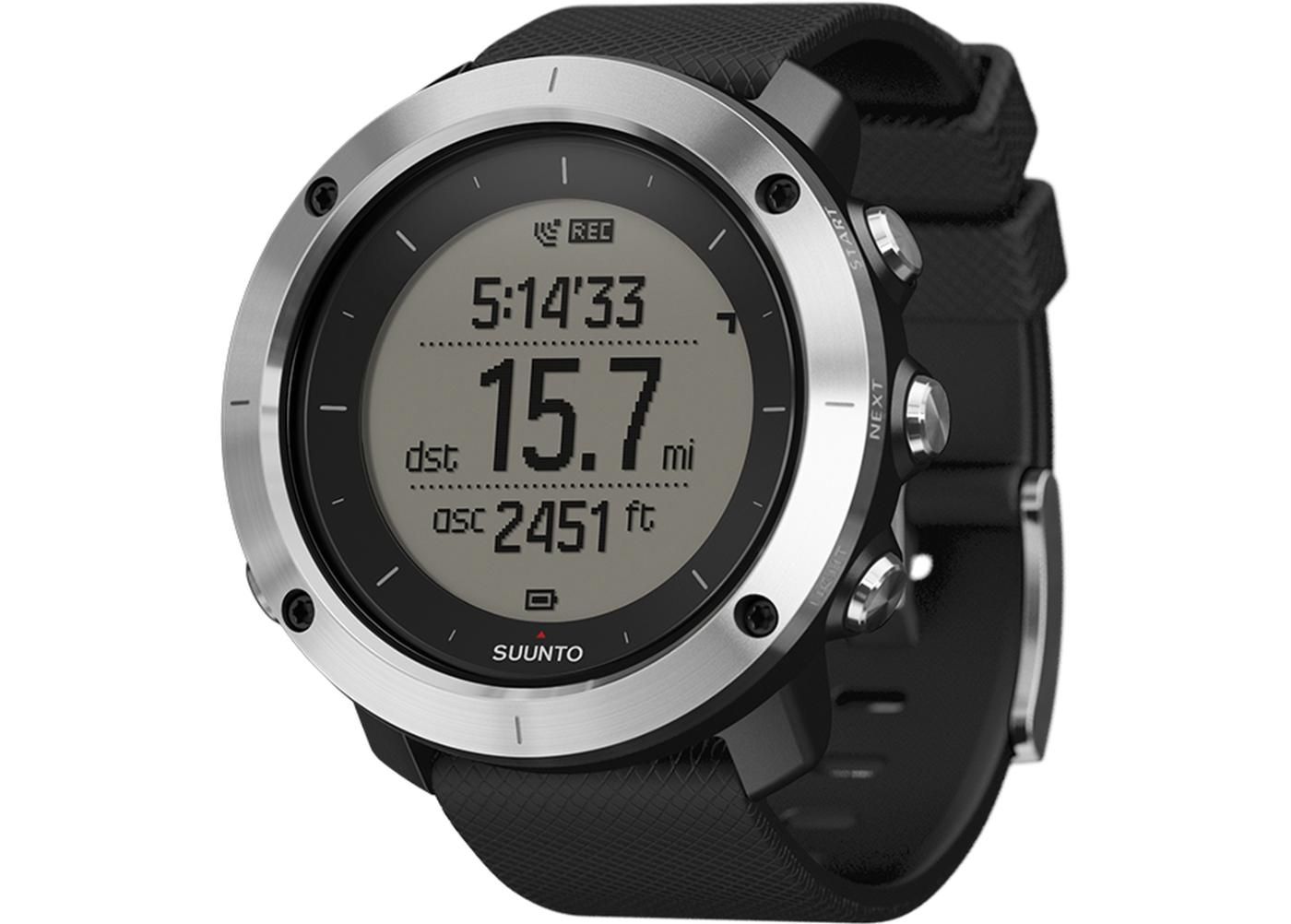 Käekell Suunto Traverse must suurendatud
