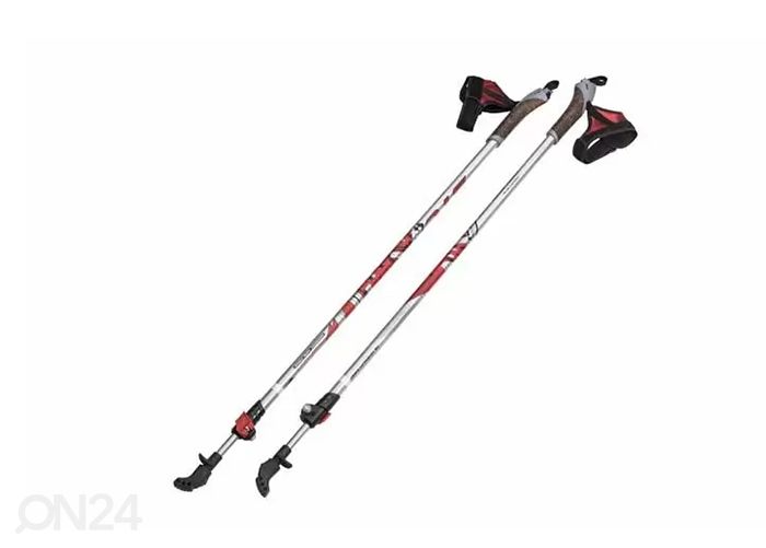 Käimiskepid Nordic STC alumiinium teleskoop 100-135 cm suurendatud