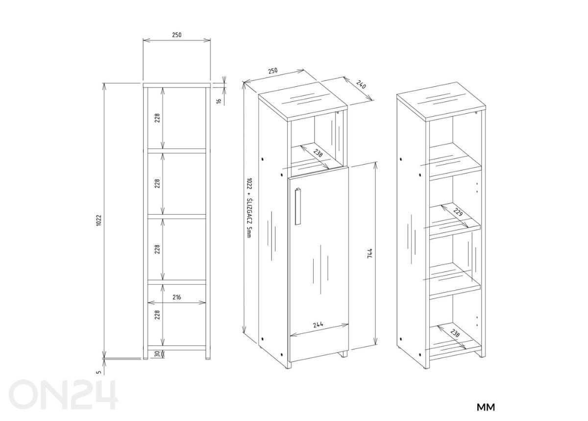Kapp Alvo suurendatud mõõdud