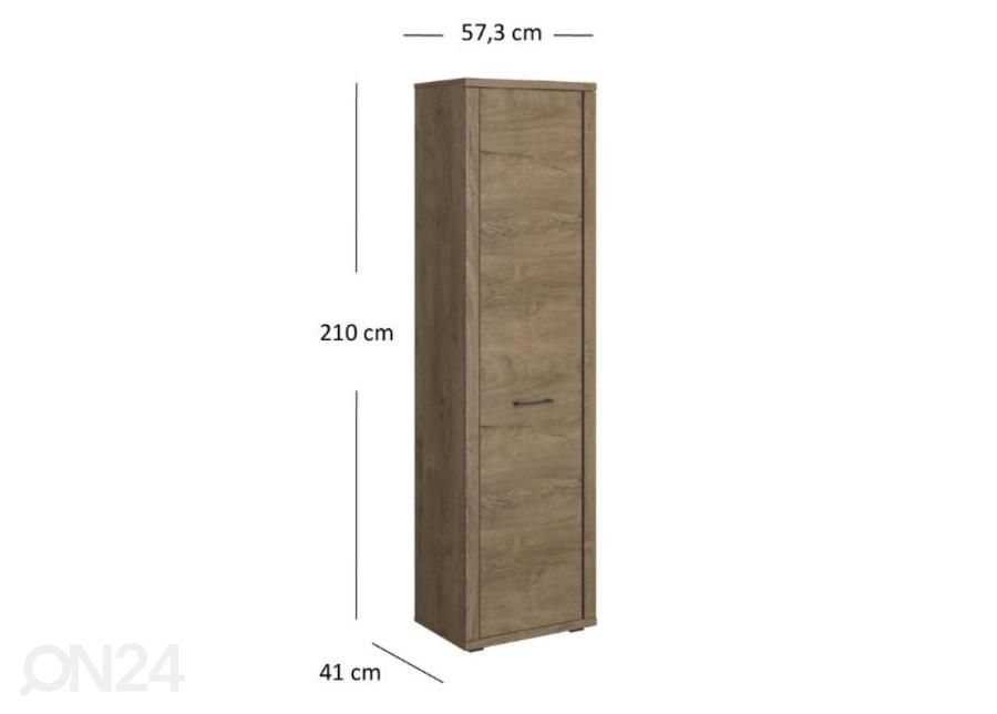 Kapp Cordan 57 cm suurendatud mõõdud