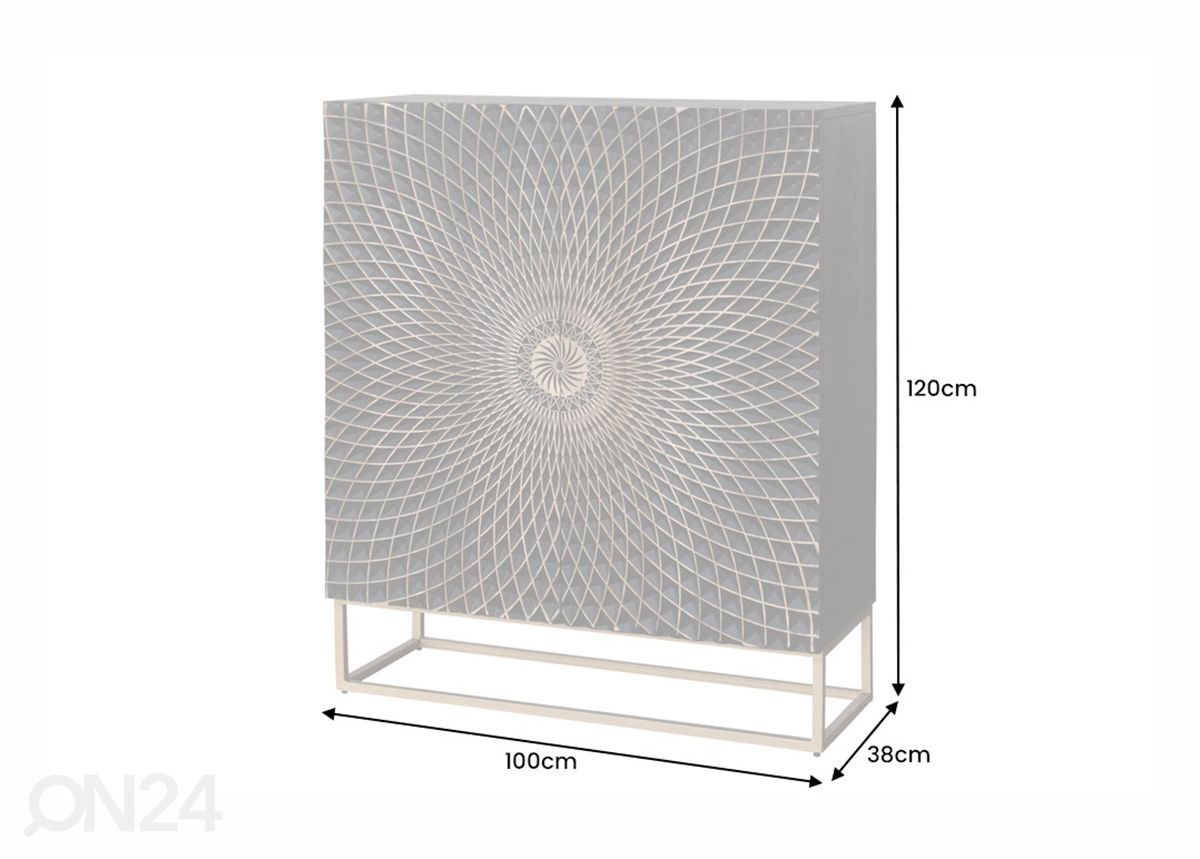 Kapp Illusion 100 cm suurendatud mõõdud