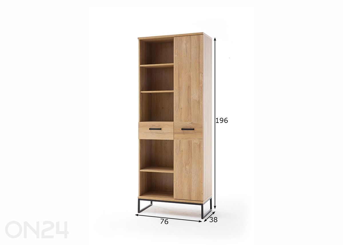 Kapp-riiul Toledo suurendatud mõõdud