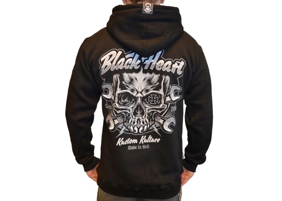 Kapuutsiga vabaaja pusa BLACK HEART Trigger Zip suurendatud