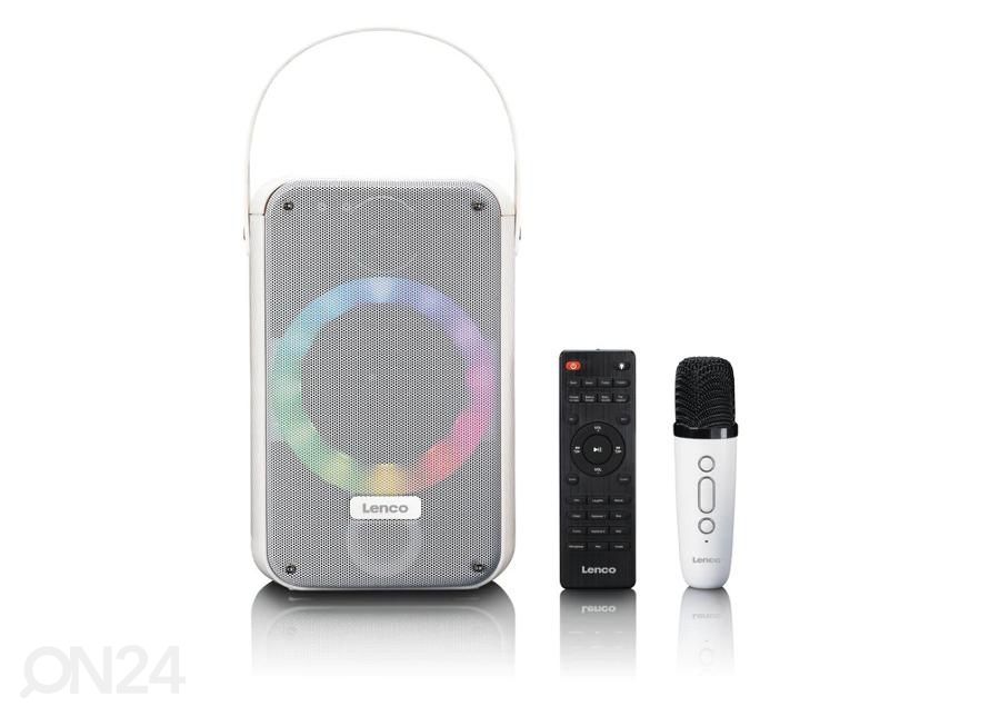 Karaokekõlar Lenco BTC060WH valge suurendatud