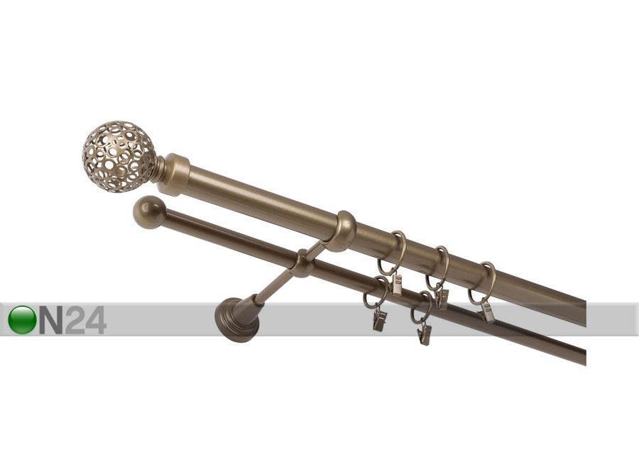 Kardinapuu Retro 320 cm Ø1,6/2,5 cm 2-realine suurendatud