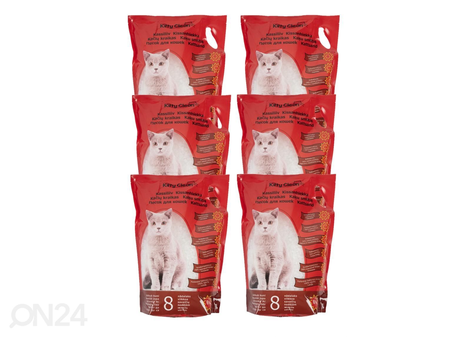 Kassiliiv Kitty Clean räniteemantid 6L 6tk suurendatud