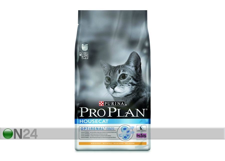 Kassitoit Pro Plan Housecat kana & riisiga 10kg suurendatud