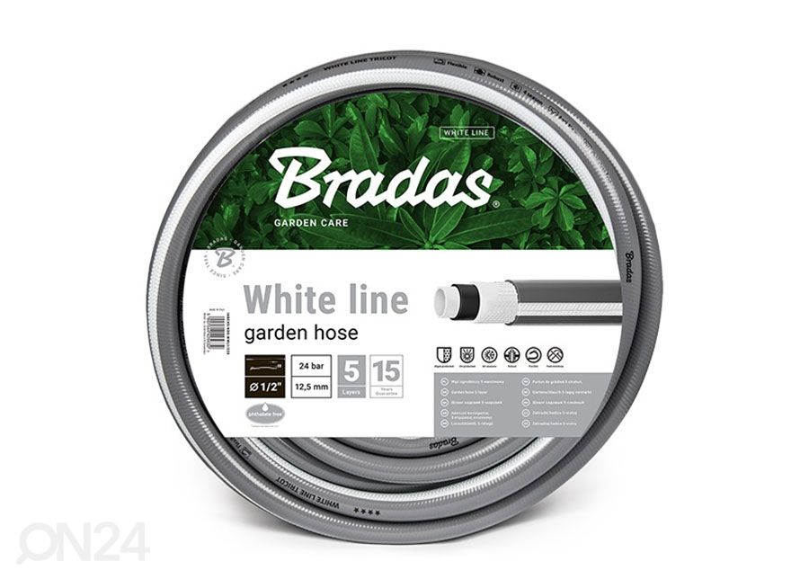 Kastmisvoolik White Line ¾" 50 m suurendatud