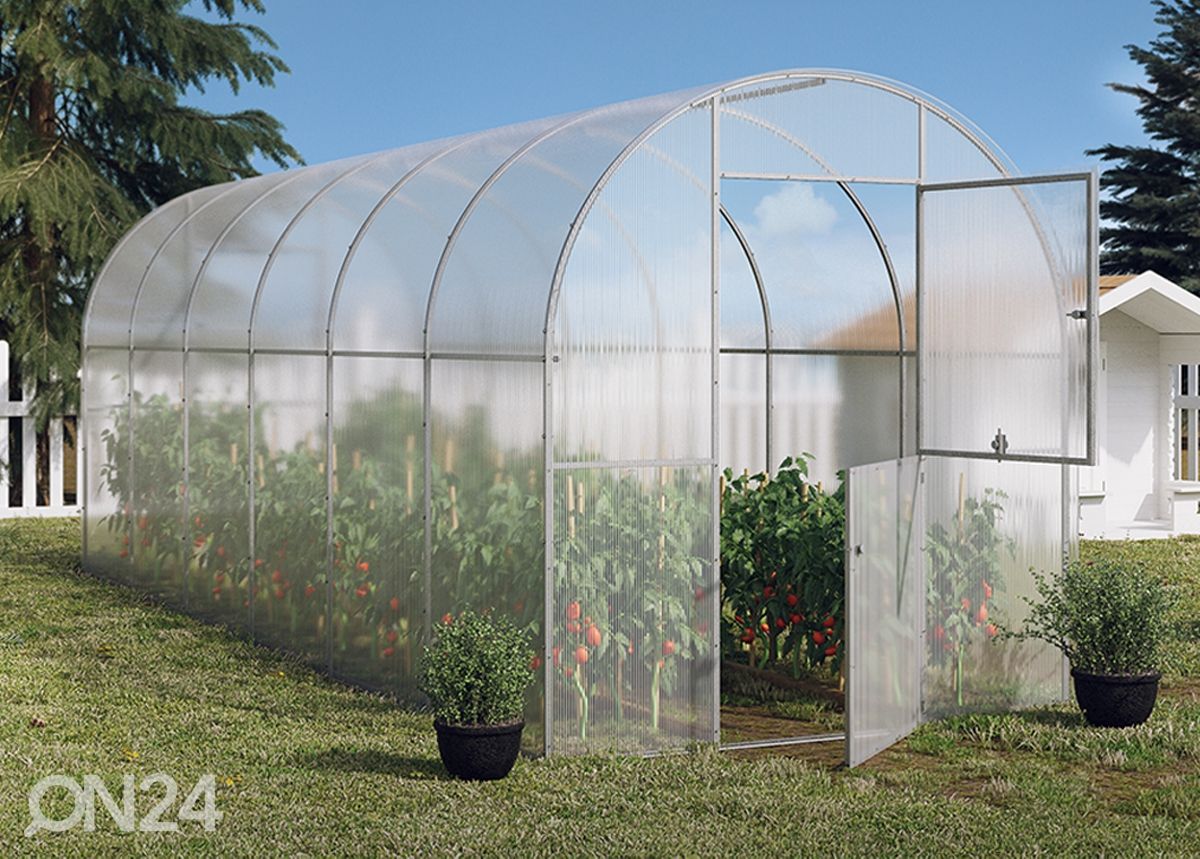 Kasvuhoone Pakri, 4 mm 2x6 m suurendatud