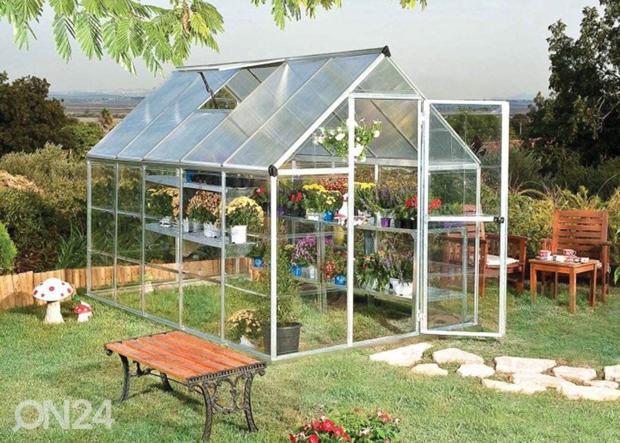 Kasvuhoone Palram Hybrid 1,85x2,46 m, 4,6 m² suurendatud